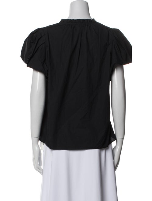 Ulla Johnson V-Neck Short Sleeve Blouse