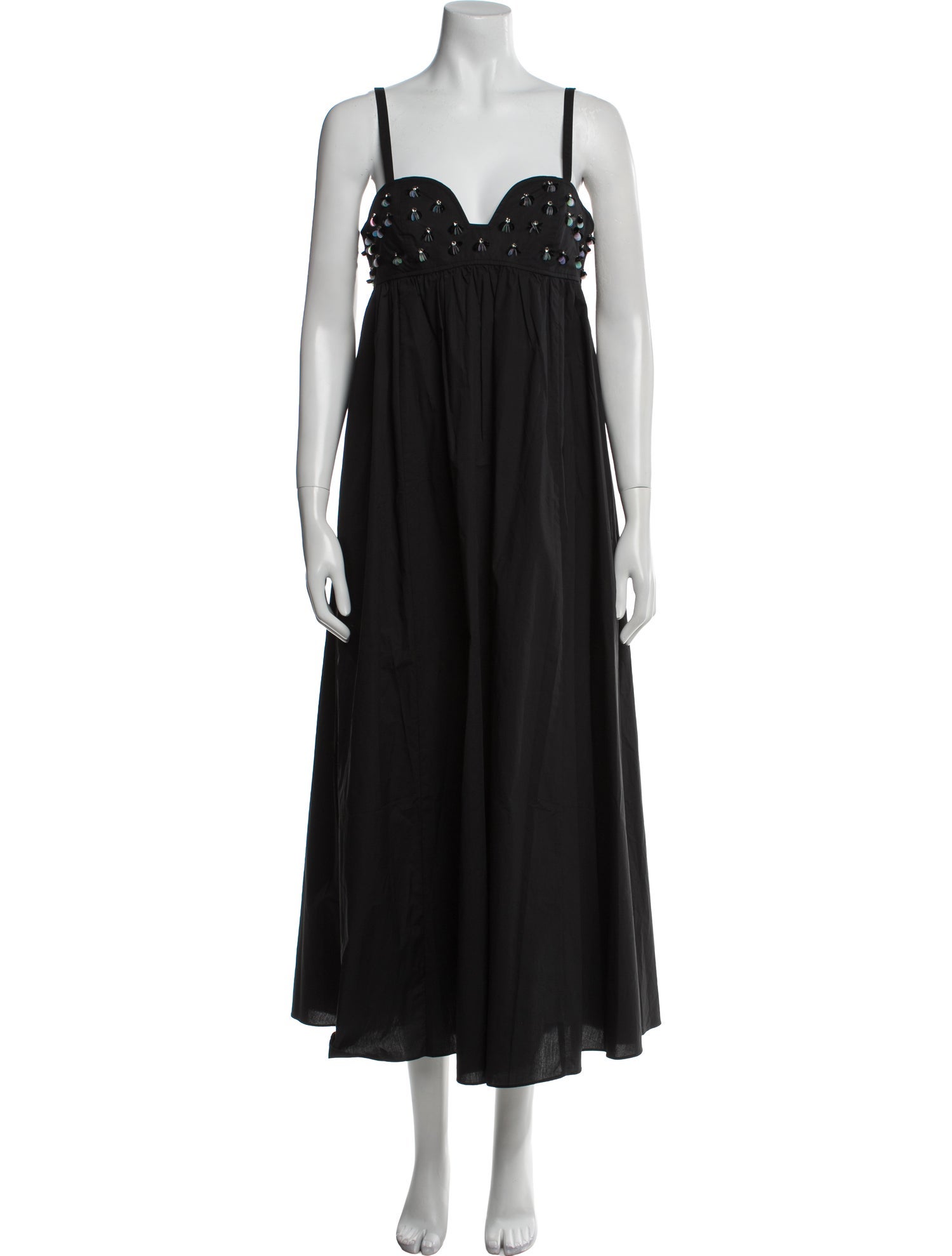 Ulla Johnson Square Neckline Midi Length Dress