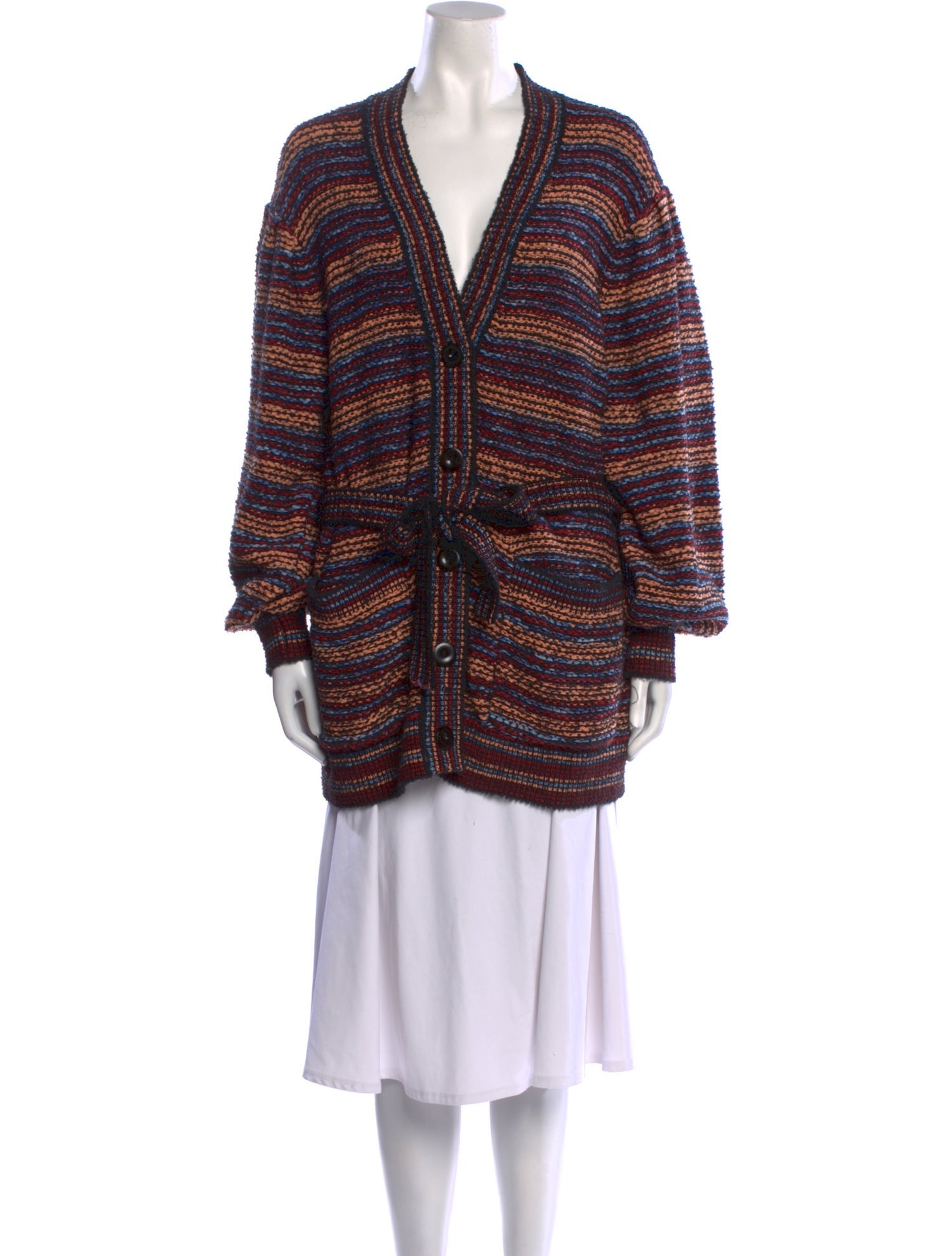 Ulla Johnson Striped V-Neck Sweater