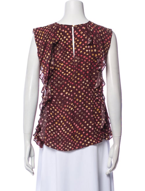 Ulla Johnson Silk Polka Dot Print Blouse