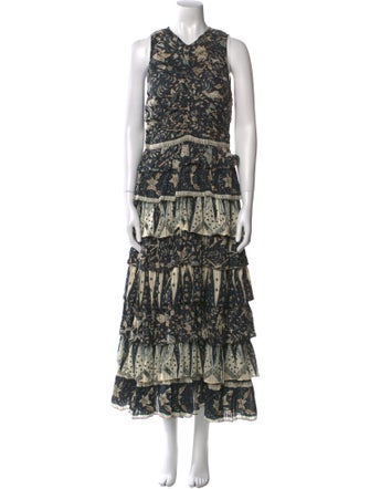 Ulla Johnson Printed Long Dress