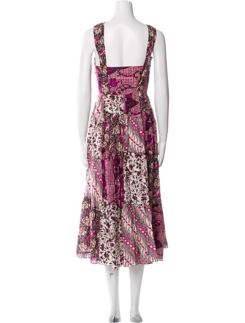 Ulla Johnson Floral Print Midi Length Dress