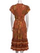 Ulla Johnson Floral Print Midi Length Dress