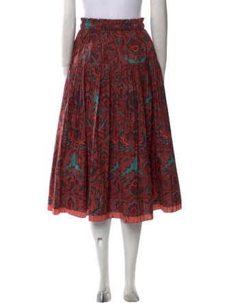 Ulla Johnson Printed Midi Length Skirt