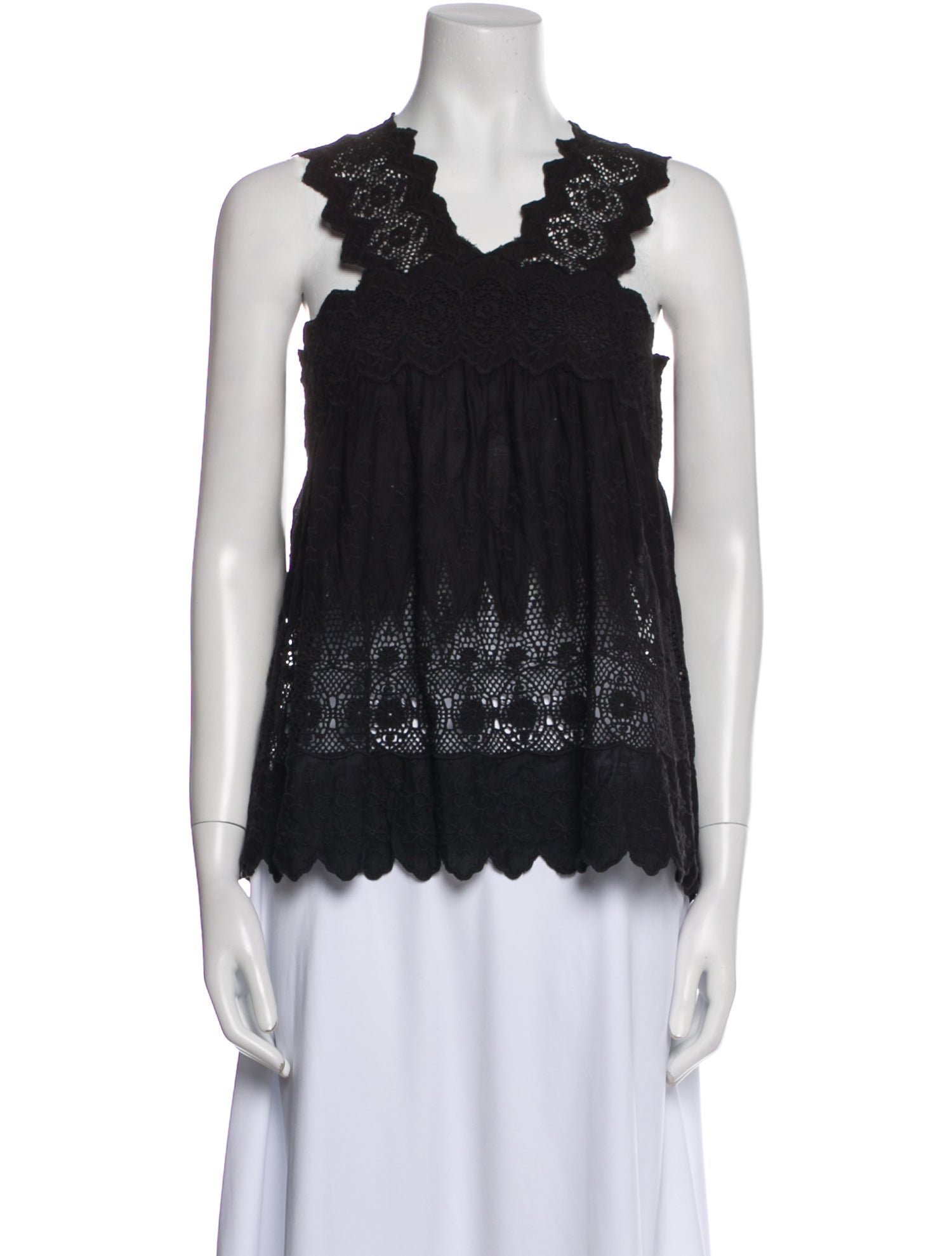 Ulla Johnson V-Neck Sleeveless Blouse