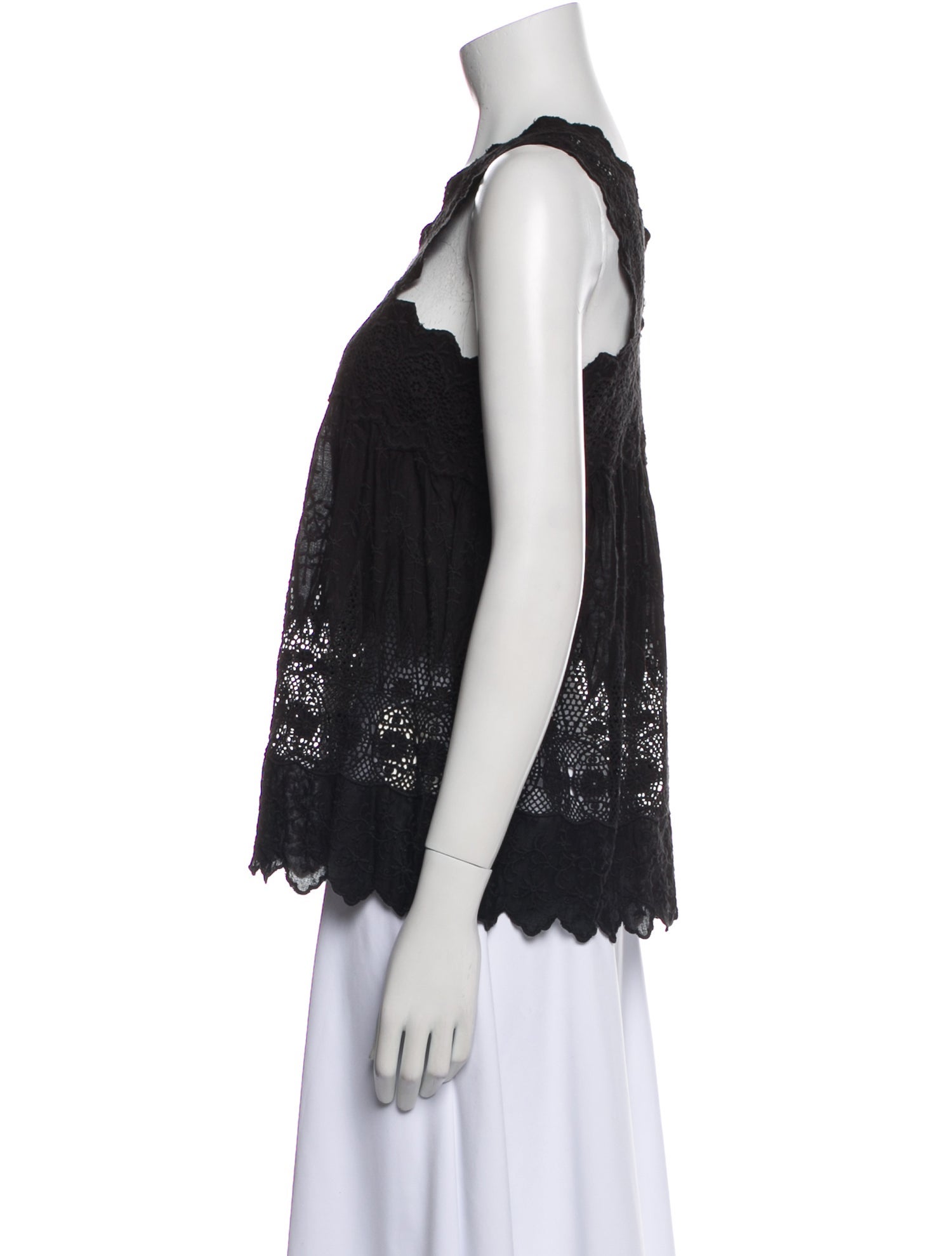 Ulla Johnson V-Neck Sleeveless Blouse