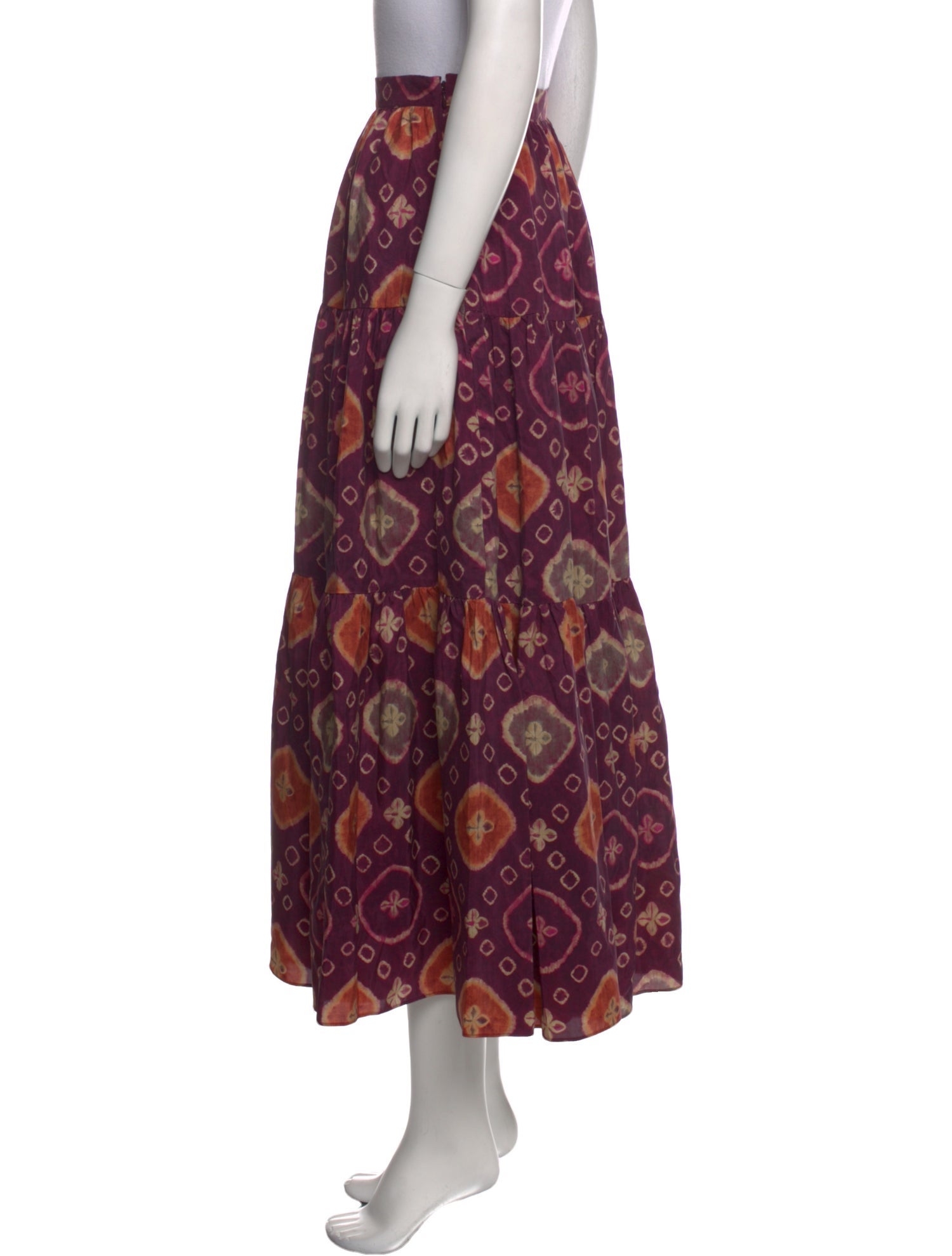 Ulla Johnson Silk Midi Length Skirt