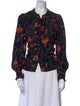 Ulla Johnson Silk Floral Print Blouse