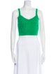 Ulla Johnson Angora V-Neck Crop Top