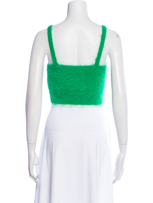 Ulla Johnson Angora V-Neck Crop Top