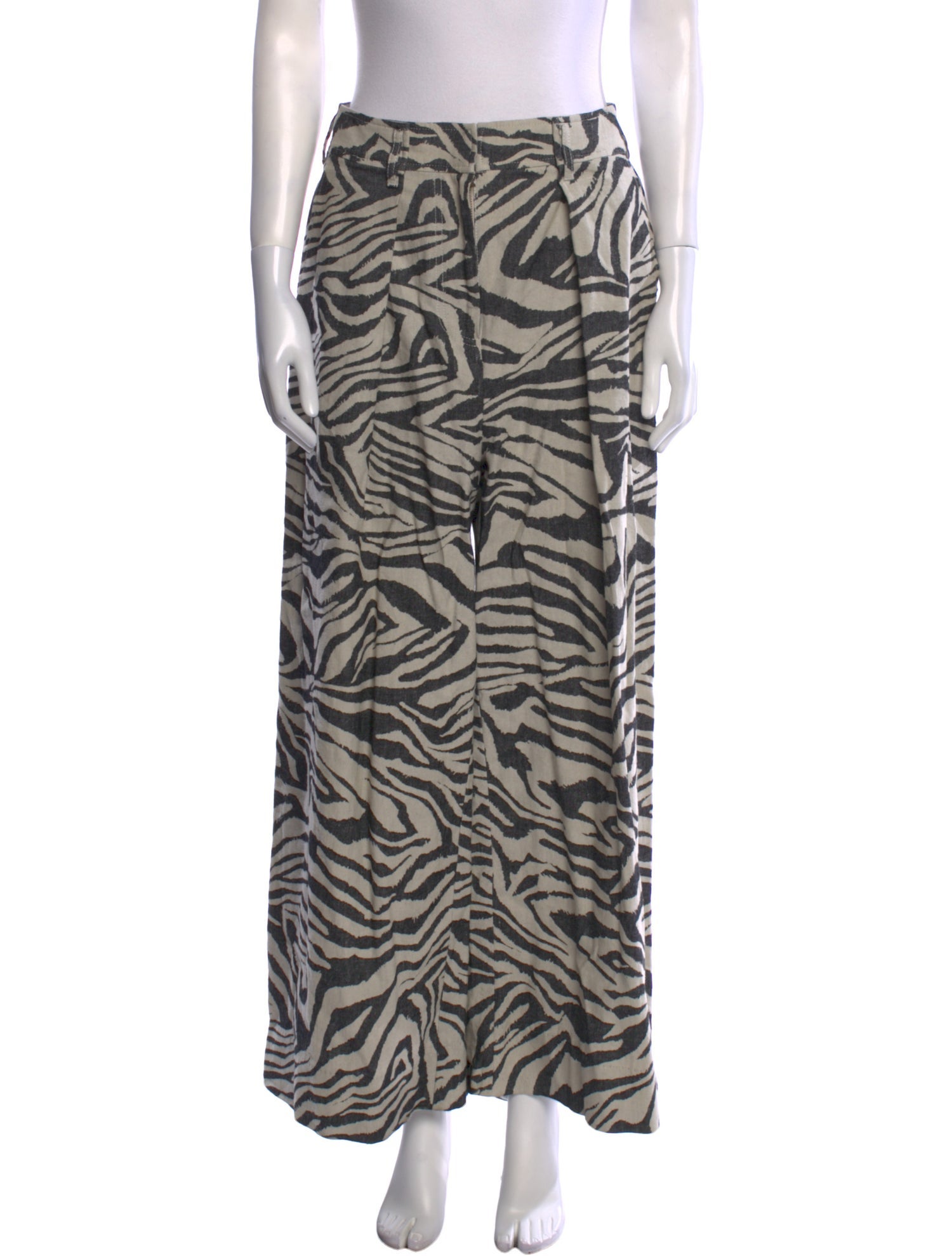 Ulla Johnson Animal Print Wide Leg Pants
