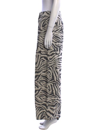 Ulla Johnson Animal Print Wide Leg Pants