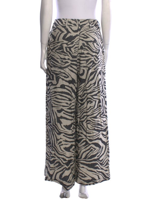 Ulla Johnson Animal Print Wide Leg Pants