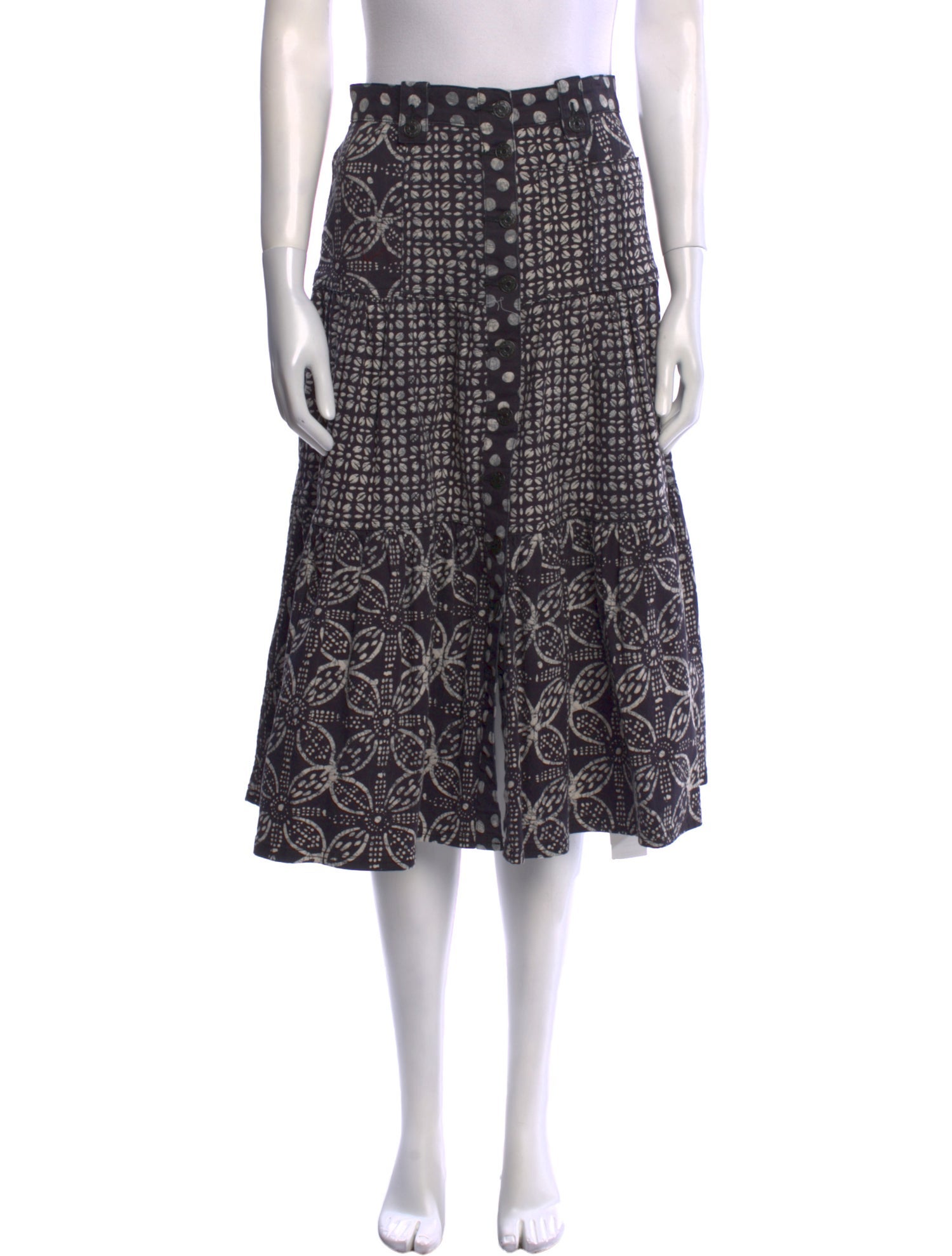 Ulla Johnson Printed Midi Length Skirt