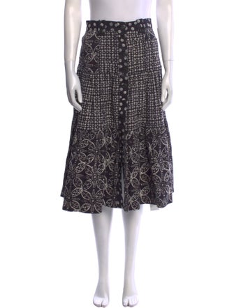 Ulla Johnson Printed Midi Length Skirt