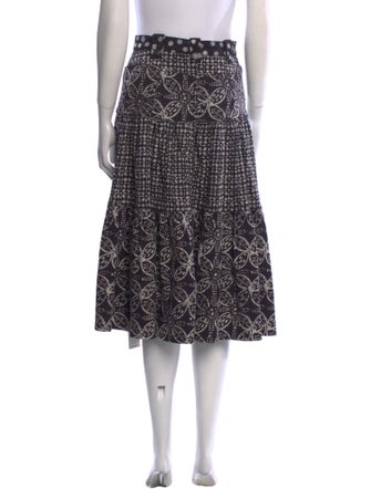 Ulla Johnson Printed Midi Length Skirt