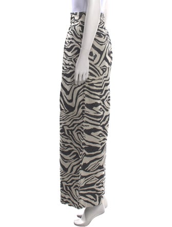 Ulla Johnson Animal Print Wide Leg Pants