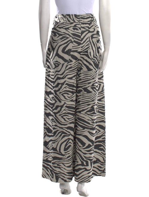 Ulla Johnson Animal Print Wide Leg Pants
