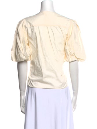 Ulla Johnson Crew Neck Short Sleeve Blouse