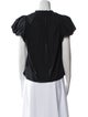 Ulla Johnson V-Neck Short Sleeve Blouse