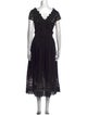 Ulla Johnson V-Neck Midi Length Dress