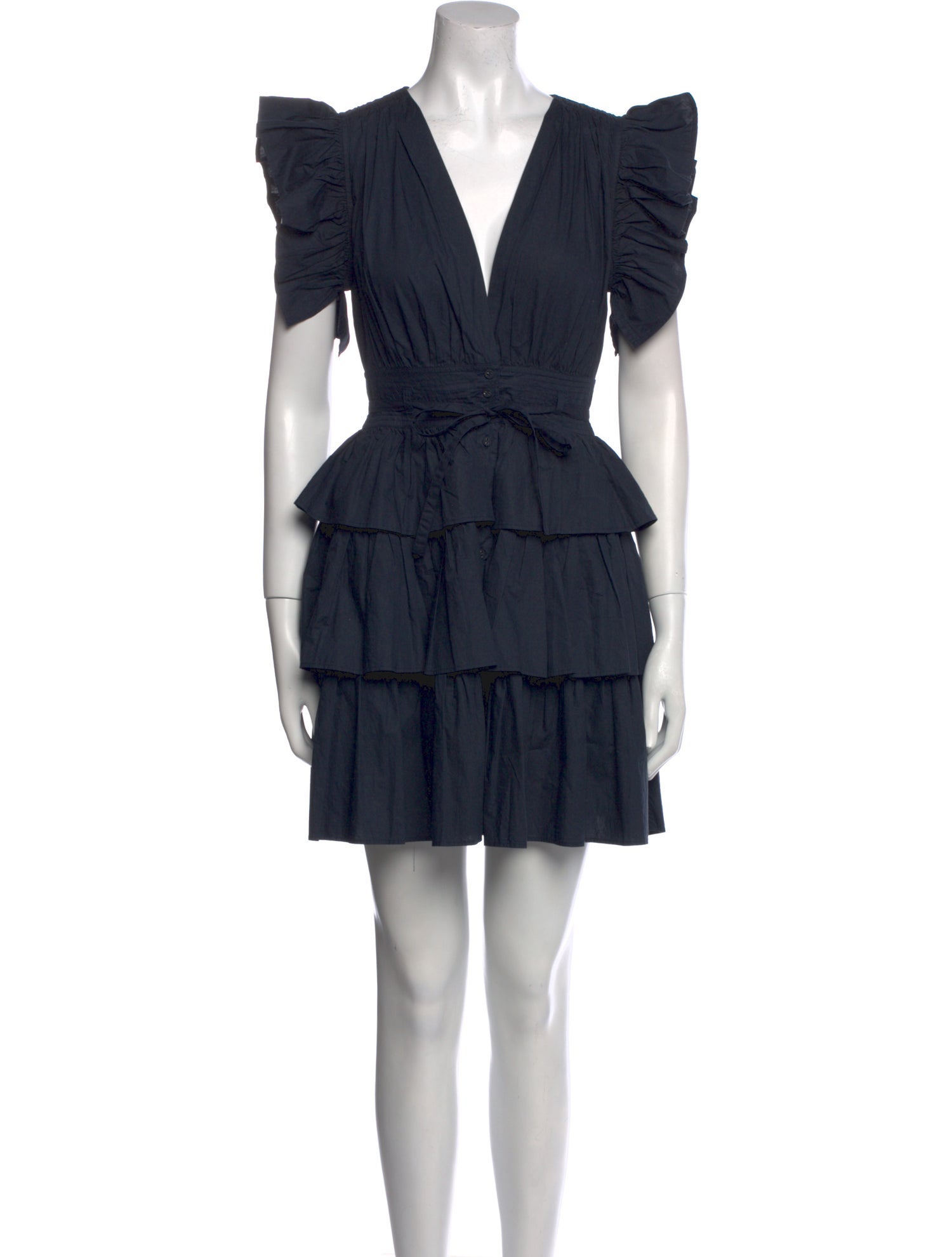 Ulla Johnson V-Neck Mini Dress