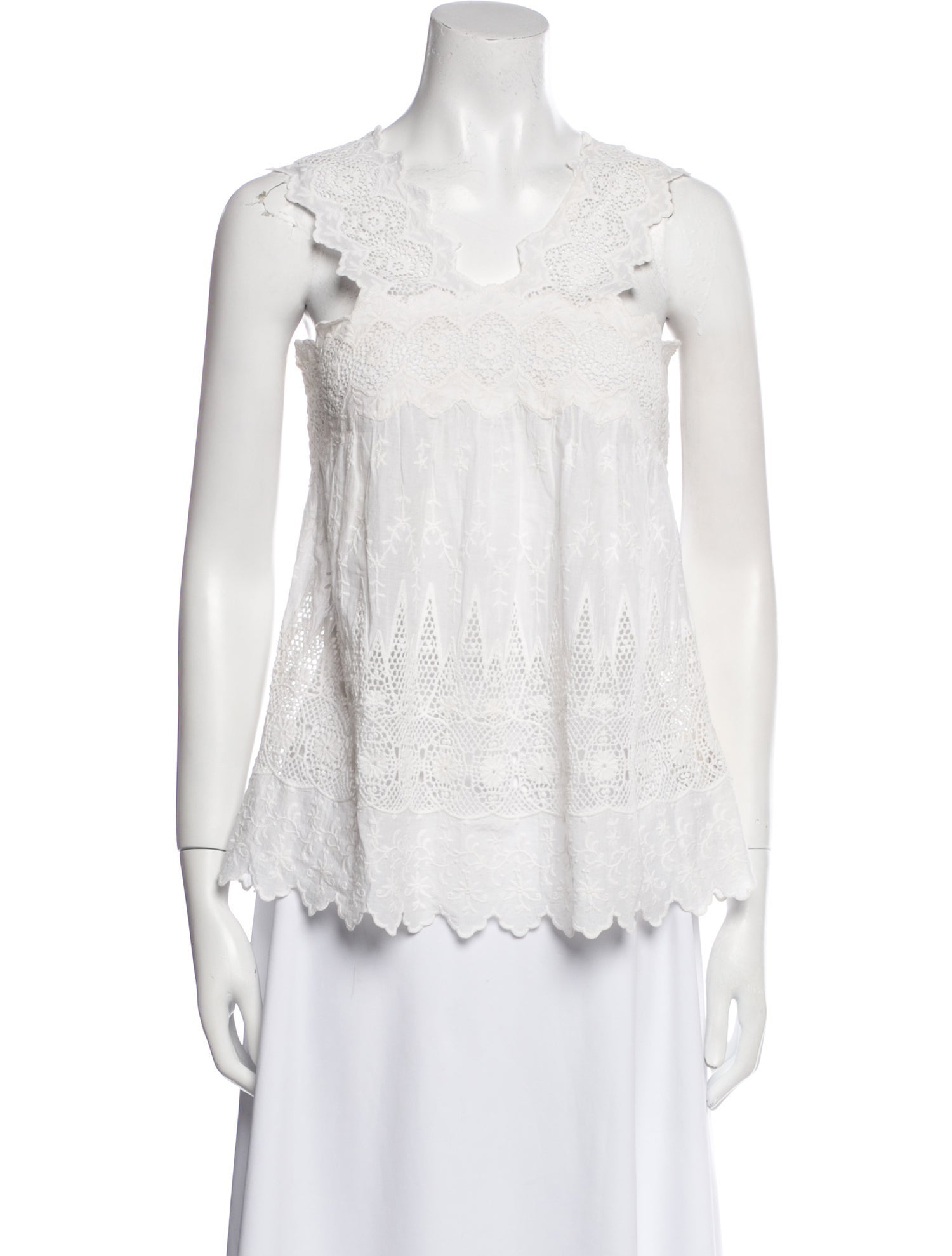 Ulla Johnson V-Neck Sleeveless Blouse