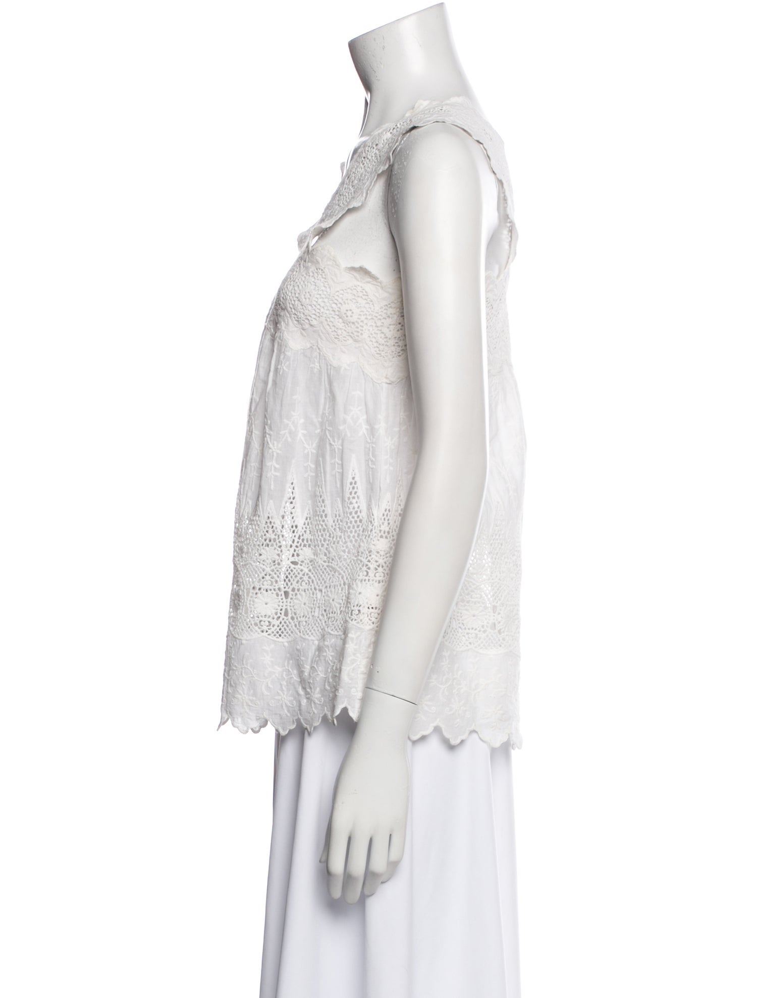 Ulla Johnson V-Neck Sleeveless Blouse