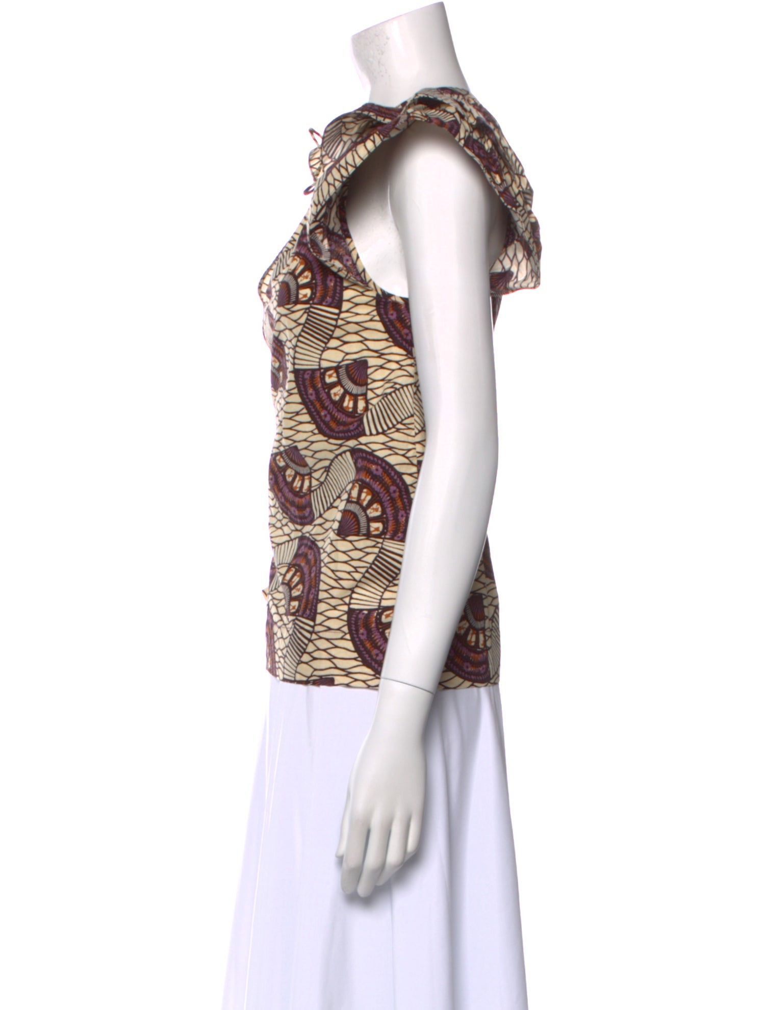 Ulla Johnson Printed V-Neck Blouse