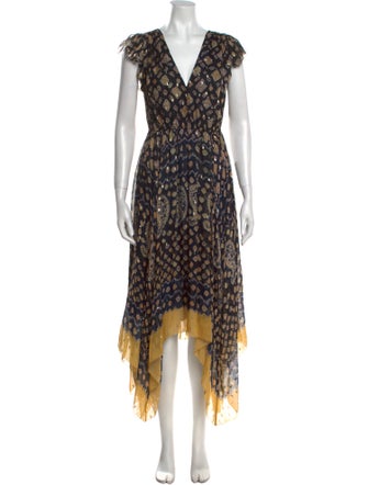 Ulla Johnson Silk Midi Length Dress