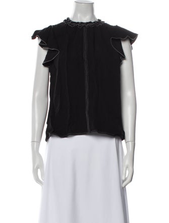 Ulla Johnson Crew Neck Sleeveless Blouse