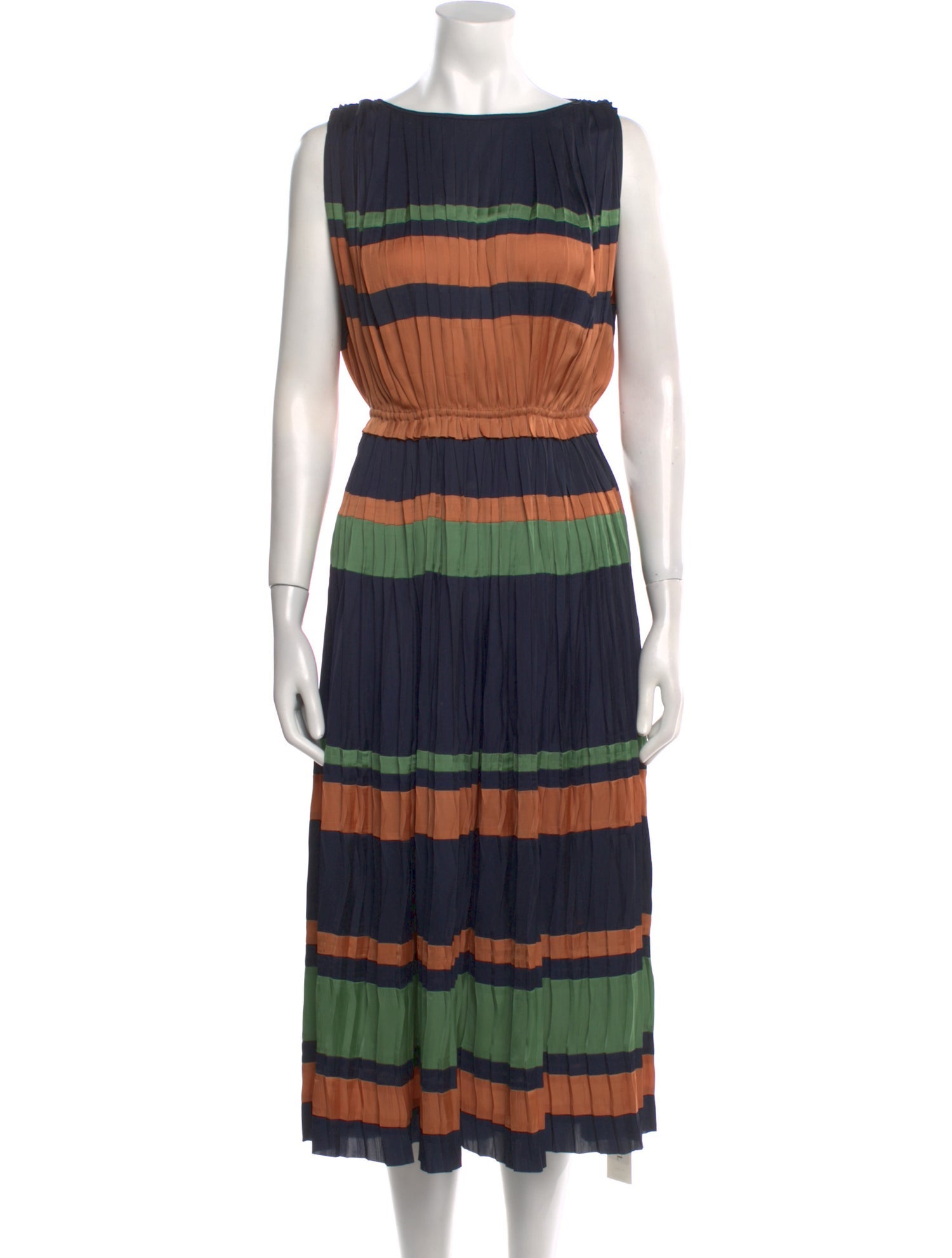 Ulla Johnson Striped Midi Length Dress