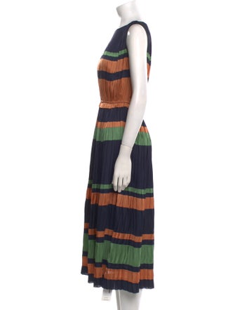 Ulla Johnson Striped Midi Length Dress