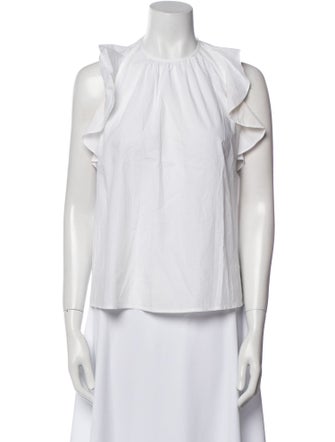Ulla Johnson Crew Neck Sleeveless Blouse