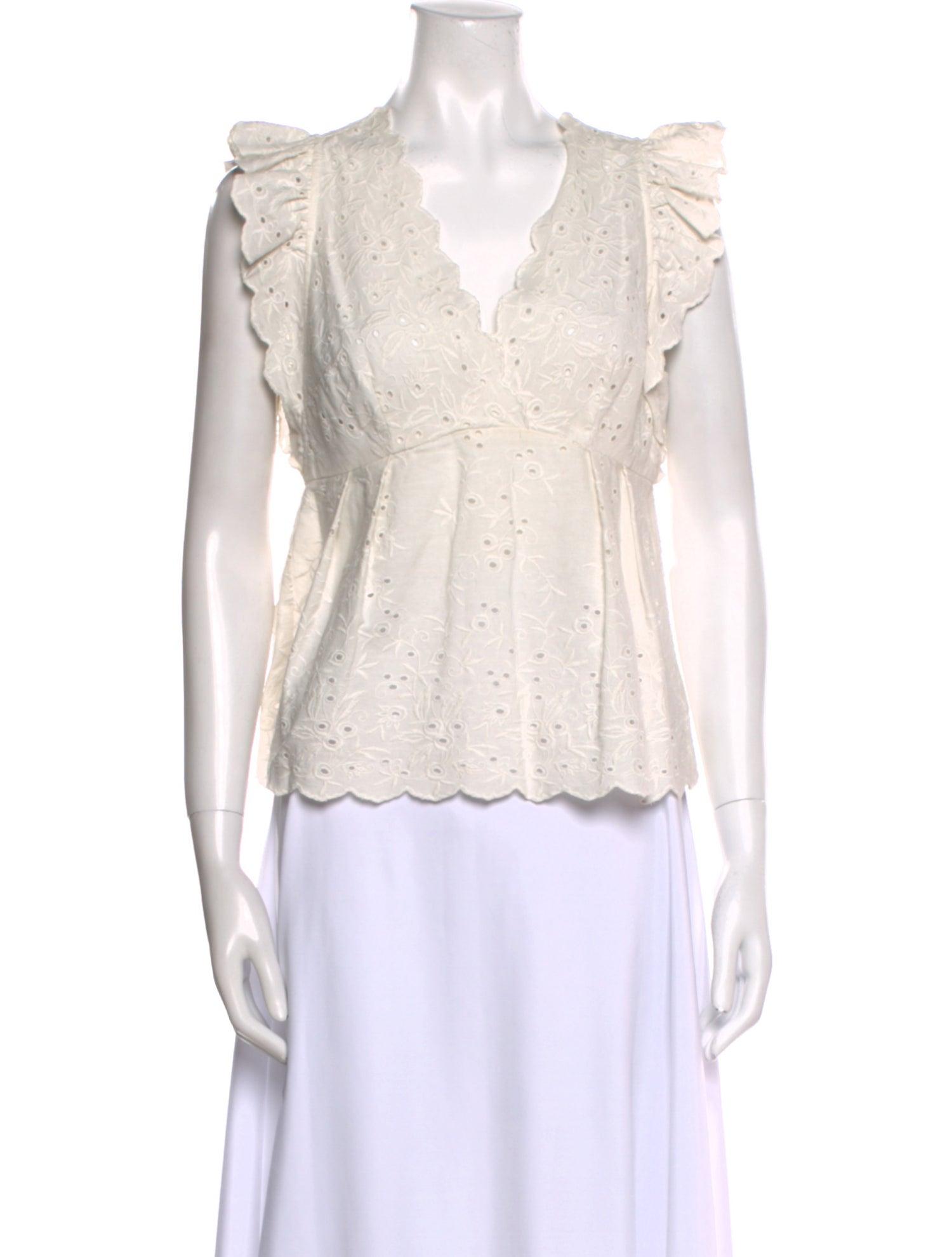 Ulla Johnson V-Neck Sleeveless Top