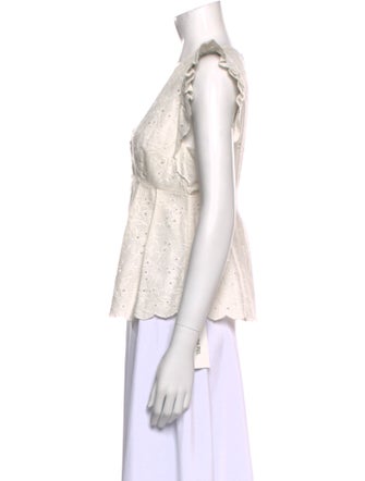 Ulla Johnson V-Neck Sleeveless Top