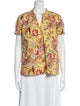 Ulla Johnson Printed V-Neck Blouse