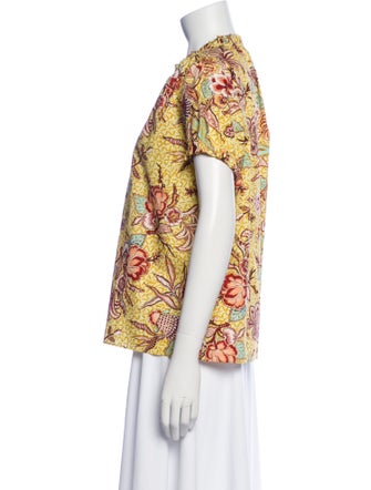 Ulla Johnson Printed V-Neck Blouse