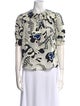 Ulla Johnson Printed Mock Neck Blouse