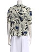 Ulla Johnson Printed Mock Neck Blouse