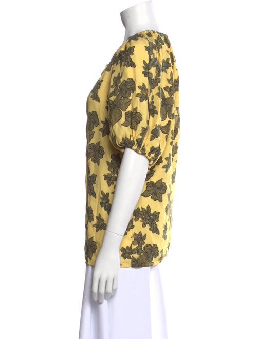 Ulla Johnson Floral Print Scoop Neck Blouse