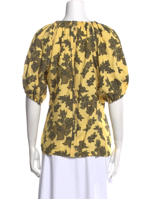 Ulla Johnson Floral Print Scoop Neck Blouse