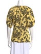 Ulla Johnson Floral Print Scoop Neck Blouse