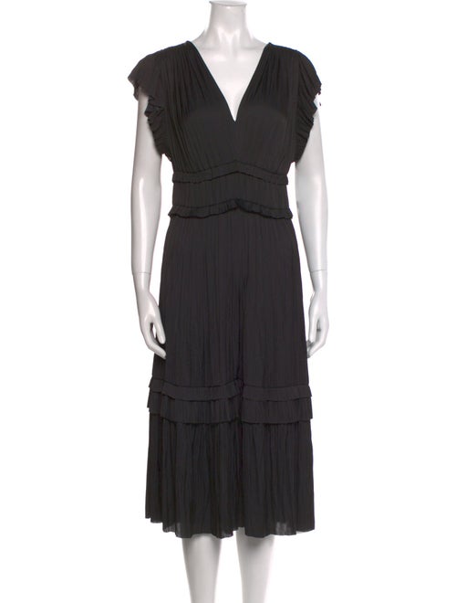 Ulla Johnson V-Neck Midi Length Dress