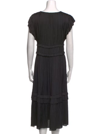 Ulla Johnson V-Neck Midi Length Dress