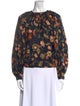 Ulla Johnson Silk Floral Print Blouse