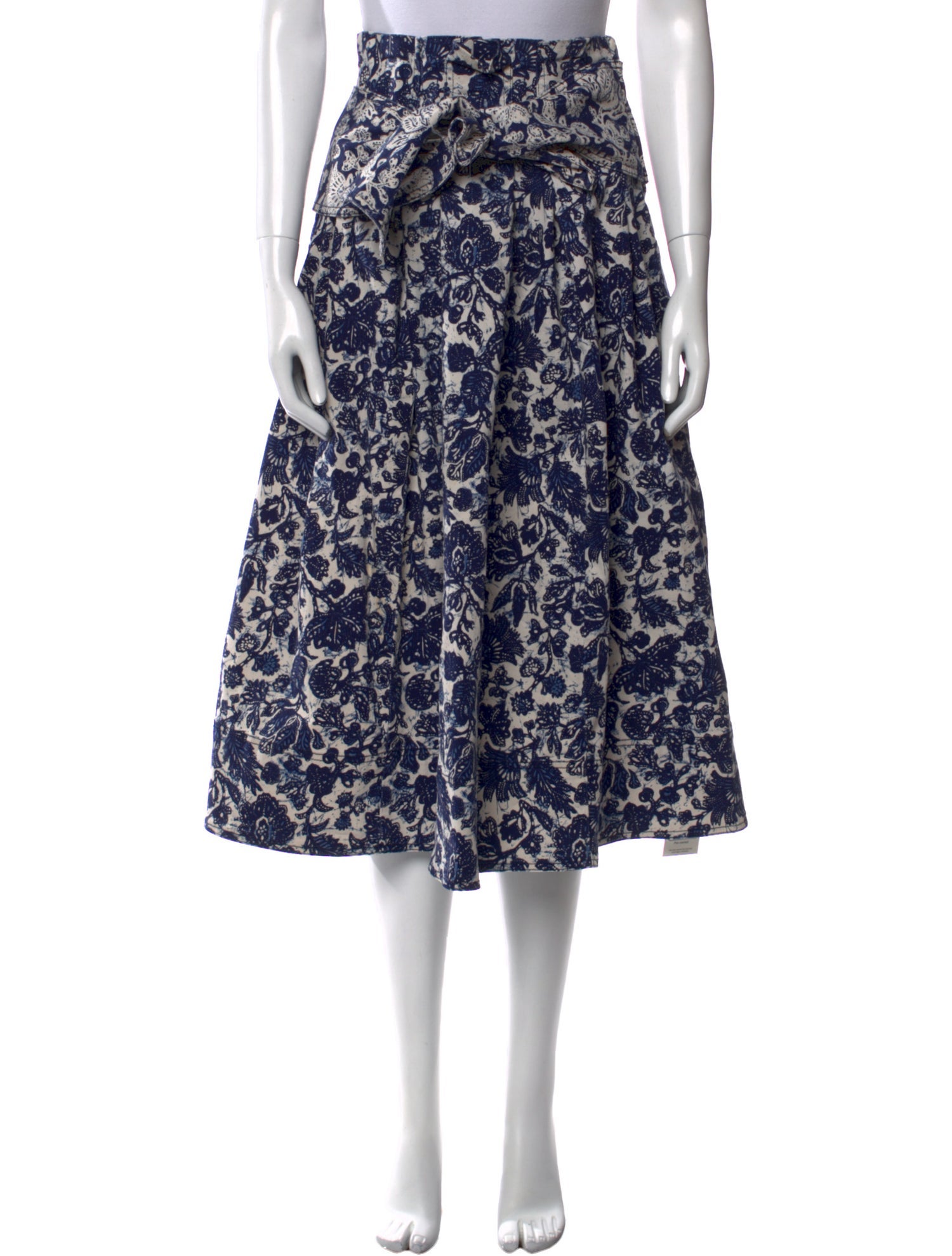 Ulla Johnson Floral Print Midi Length Skirt