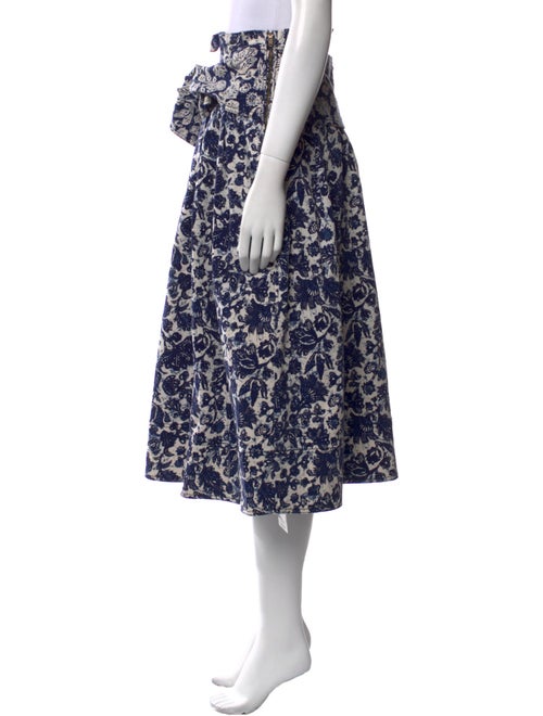 Ulla Johnson Floral Print Midi Length Skirt