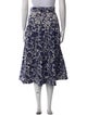 Ulla Johnson Floral Print Midi Length Skirt