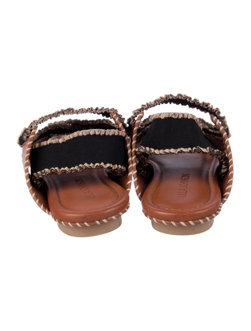 Ulla Johnson Leather Colorblock Pattern Slingback Sandals